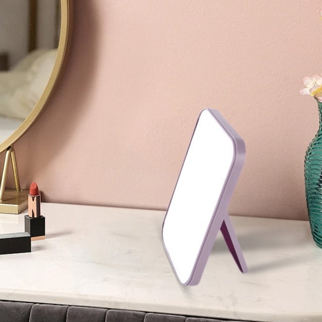 Chmadoxn Home Office Furniture Desktop Makeup Mirror Portable Small Mirror Female Dressing Table Desktop Princess Mirror Bedroom Student Dormitory Desktop Makeup Mirror dressing mirror