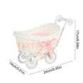 thumbnail image 3 of Imitation Vines Weaving Basket - Small Cart Sugars And Fruit Basket - Multi Functional Storage Basket - Home/Wedding Decoration, 3 of 6