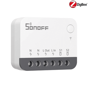 SONOFF ZBMINI R2 10A Extreme Zigbee Smart Switch (Neutral Wire Required) Wireless Light Switch DIY Module Works with Alexa & Google Home Assistant,App&Voice Control