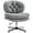 Grey, variant on HOMCOM Armless Office Chair Desk Chair with Wide Thick Padded Seat, White