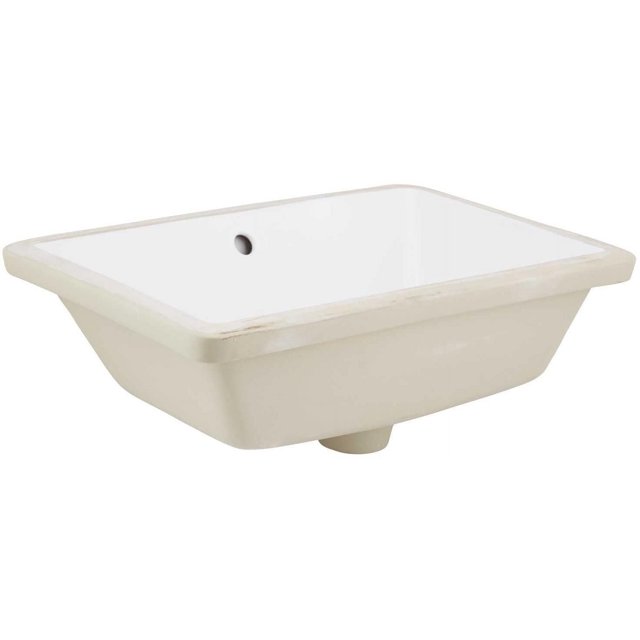 American Imaginations 21-in. W 18-in. D Ceramic Top In White Color For 3H4-in. Faucet AI-324
