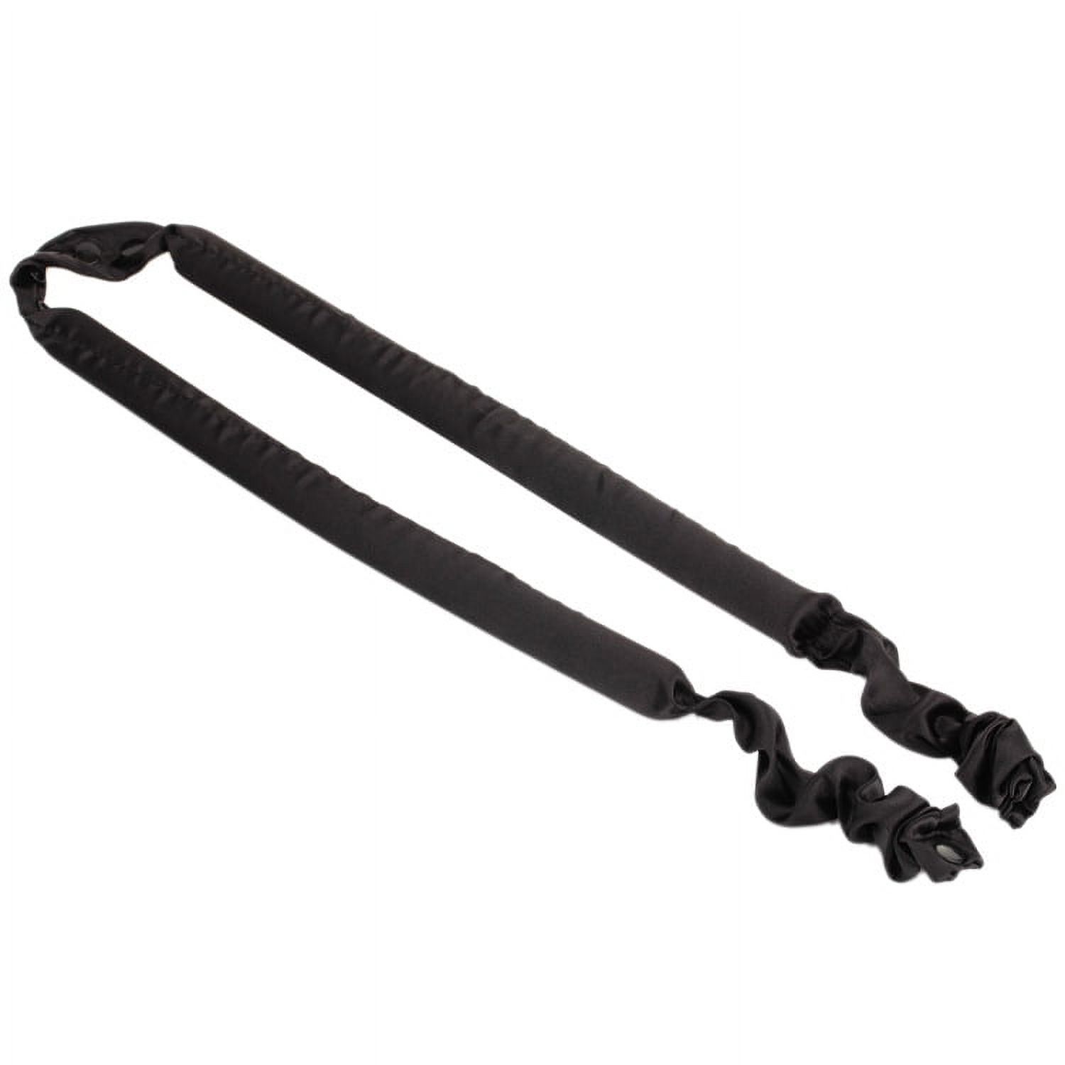 Heatless Curl Ribbon Curling Wand Sports Hair Band Sleeping Curling Rope Sponge Coil Hair Iron Fabric Wave Curling Iron - Black