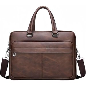 Sac en cuir 16.1 inch pour homme,Slip pour ordinateur portable de première qualité, sacs à main pour ordinateur onvertible