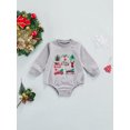 thumbnail image 3 of goowrom Barboteuse de Noël pour Bébé, Motifs de Dessins Animés Body Col Rond, 3 of 9