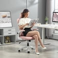 thumbnail image 2 of Vinsetto Chaise de Bureau en Maille avec Appuie-Tête Réglable, Soutien Lombaire, Rose, 2 of 10