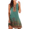 thumbnail image 1 of Cameland Robe Débardeur d'Été Décontractée Ample à Imprimé Floral pour Femme, Ajourée, Robe de Plage Sans Manches, 1 of 5