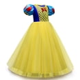 thumbnail image 2 of HAWEE Robe de Princesse pour Filles Snow White Jaune Robes de Cérémonie Fantaisie Cosplay Costume, 2 of 7