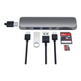 thumbnail image 2 of Satechi Type C Pro Hub Adapter with USB-C PD (40 Gbps), 4K HDMI, USB-C Data, SD/Micro Card Reader, USB 3.0 - Compatible with 2021 MacBook Pro M1 Pro & Max, 2020 MacBook Air/Pro M1 (Space Gray), 2 of 7