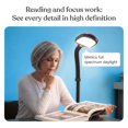 thumbnail image 2 of Brightech Litespan - Bright LED Floor Reading Lamp for Over Chair Crafts and Reading, Esthetician Light for Lash Extensions, Gooseneck Adjustable Standing Lamp for Livin, 2 of 9
