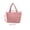 Pink, variant on Quilted Nylon Tote Bag for Women Lightweight Puffer Shoulder Handbag, Large Capacity Zipper Closure, Water-Resistant Design