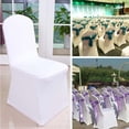 thumbnail image 4 of Birdeem Banquet Hotel Chair Cover Home Elastic Chair Cover Bleached White Multi Pc, 4 of 12