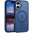 thumbnail image 1 of [PST] Étui pour iPhone 16 Plus, Étui Arrière Hybride en Silicone Mat avec Aimant (Compatible MagSafe), 1 of 5