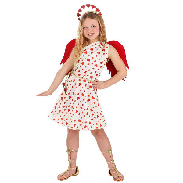 Girl's Cutie Cupid Costume for Kids | Valentine's Day Costume