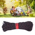 thumbnail image 1 of Corde Parachute, Paracorde Douce et Résistante Facile à Transporter Légère pour le Camping Noir,Noir Rouge, 1 of 7