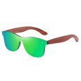 thumbnail image 1 of Unatoiry Natural Wooden Fashion Lightweight Frame Protection Fashionable Polarized Lens Stylish green 1Set, 1 of 6