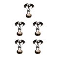 thumbnail image 2 of Transemion Stainless Steel Classic Pattern Candle Holders With Vivid Images For Halloween Decor Spooky I 5Set, 2 of 6