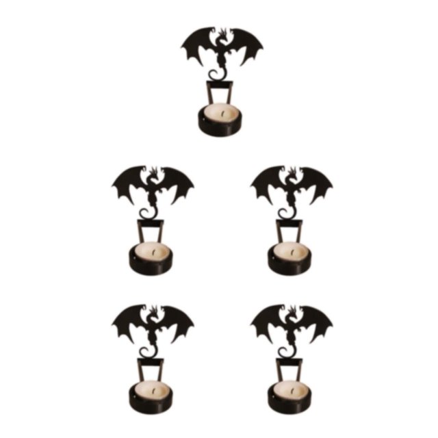 Youkk Iron Made Candle Holders With Exquisite Craft For Halloween Decoration Chilling Candlestick I 5Set
