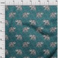 thumbnail image 2 of oneOone Cotton Poplin Fabric Elephant Block Fabric Prints By Yard 56 Inch Wide, 2 of 4