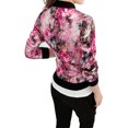 thumbnail image 3 of INSPIRE CHIC Women's Bomber Jacket Slim Fit Lightweight Zip Up Jacket Fuchsia M, 3 of 8