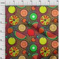 thumbnail image 3 of oneOone Polyester Spandex Red Fabric Tropical Fruit Craft Projects Decor Fabric Printed By The Yard 56 Inch Wide, 3 of 5