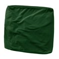thumbnail image 2 of Housse d'Ottoman Carrée en Velours Extensible à Bas Élastique pour Salon Lavable Vert Foncé, 2 of 8