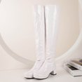 thumbnail image 5 of Foreign Trade Candy Color Patent Leather Ladies Back Zipper Thick Heel Round Toe Over-the-knee Boots, 5 of 5