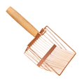 thumbnail image 2 of TISHITA Cats Litter Scoops Cat Sand Toilet Cleaning Tool Mesh Screen Fecal Spoon Cleaner rose gold, 2 of 8
