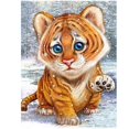 thumbnail image 3 of thinsony Cat Tiger Moneky Diamond Needlework DIY 5D Animal Rhinestone Painting Crystal Embroidery Home Office Cross Stitch, 3 of 7