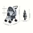 thumbnail image 2 of Pet Trolley Dog Trolley Foldable Pet Stroller, Lightweight Pet Trolley, Outdoor Small And, 2 of 4