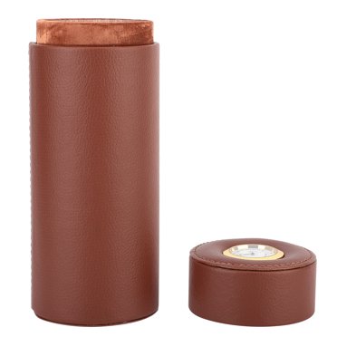 Cigar Humidor,Mini Portable PU Leather Wooden Cigar Box Cigar Humidor Wood Solid Performance