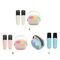thumbnail image 4 of Langgg Système Audio Bluetooth Compact pour Ensemble KTV Portable pour Enfants d'Extérieur avec Dos Blanc, 4 of 6