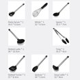 thumbnail image 4 of Zootealy Kitchen Utensils Set 8Pcs Silicone Non-stick Cooking Utensils Stainless Steel Handle Silica Gel Utensil Kitchenware Set, 4 of 5