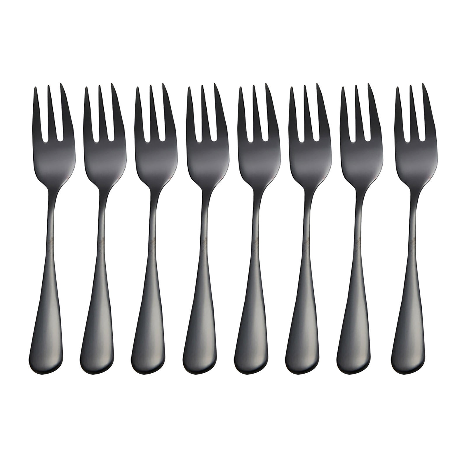 Agiferg Stainless Steel Colourful Forks 8PC for Fruit Desserts Ice Cream Cake Forks