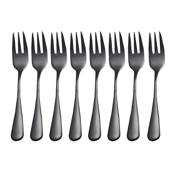 Dengmore Stainless Steel Colourful Forks 8PC for Fruit Desserts Ice Cream Cake Forks