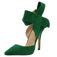 thumbnail image 1 of Ladies Sandals Heels Fashion Side Bow Design Pointed Toe Stilettos for Women, 1 of 6