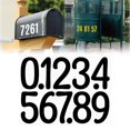 thumbnail image 2 of 4 Inch Large Size Number Stickers, 1 Sheet Self Adhesive House Numbers for Mailbox, Trash Cans - Waterproof Vinyl Numbers Sticker, for Easy Backing Peeling, Bold and Easy-to-Read House Number Labels, 2 of 9