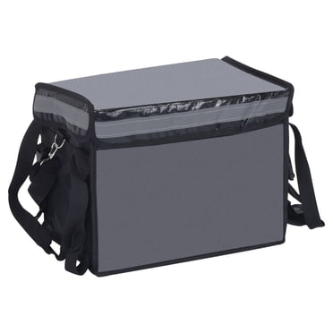 Unique Bargains Sac Isotherme de Livraison de Nourriture Sac Thermique de Restauration Sacs de Livraison de Pizza, Noir (16.5'x11.4'x11.8 Pieds )