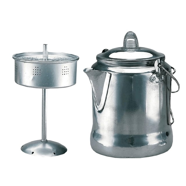 Percolateur à Café de Camping en Aluminium de 9 Tasses