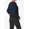 thumbnail image 4 of Haut Côtelé Décontracté à Manches 3/4 Dolman Col Bateau pour Femmes, 4 of 7