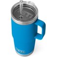thumbnail image 1 of YETI Rambler Tasse à Paille 25 oz, Isolée sous Vide, Acier Inoxydable, Bleu Grande Vague, 1 of 8