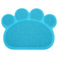 thumbnail image 3 of Cat Litter Mat, 15.4X11.6In Convenient Anti-Slip Cat Litter Box Mat With Paw Shape For Dogs For Cats For Small Pets Sky Blue Paw Shape, 3 of 8