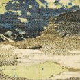 thumbnail image 1 of Ahgly Company Tapis d'Intérieur Carré Abstrait Marron Or, 7 Pieds Carré, 1 of 6