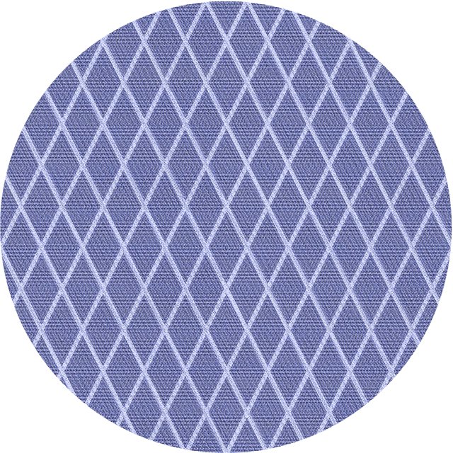 Ahgly Company Tapis d'Intérieur Lavable en Machine Carré Transitionnel Bleu Ardoise, 3 Pieds Carré