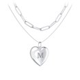 thumbnail image 1 of Layering Necklace with Locket and Paperclip Chain, 1 of 4