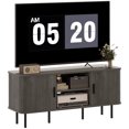thumbnail image 1 of HOMCOM TV Stand Cabinet for TVs up to 55 Inches with Storage, Grey, 1 of 10
