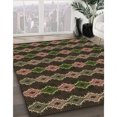 thumbnail image 3 of Ahgly Company Tapis d'Intérieur Ronds Transitionnels Bruns Lavables à la Machine, 3 Pieds Rond, 3 of 7