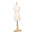 thumbnail image 3 of Tachiuwa Female Dress Form Mini 1/4 XS Size Mannequin Body for Small Clothing Display No Line Marking, 3 of 9