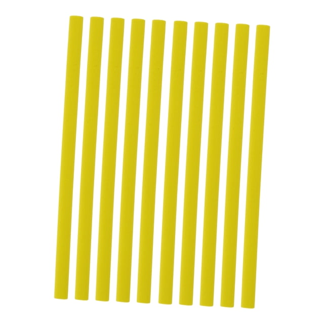 Unique Bargains 10 Pcs Rouleau de Cheveux Durable Portable Pratique Sans Chaleur pour Femmes Jaune 1cm