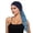NY1, variant on Elegant Floral Print Chiffon Headband with Forehead Ruffle and Long Tail for Boho Hair - Versatile Seasonal Accessory for Casual Home Wear