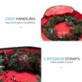 thumbnail image 4 of Christmas Wreath Storage Bag Double Zipper  Bell Garland Gift Pouch Tear-proof Container, 4 of 7
